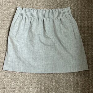 J. Crew Heathered Gray Elastic Waist Mini Skirt
